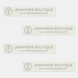 Storleka Märkre i Business Namn Clothing Marble Klistermärke