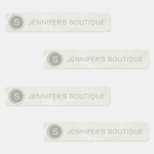 Storleka Märkre i Business Namn Clothing Marble Klistermärke