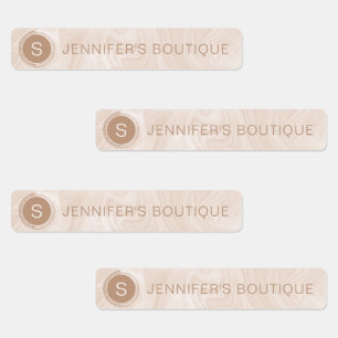 Storleka Märkre i Business Namn Clothing Marble Klistermärke