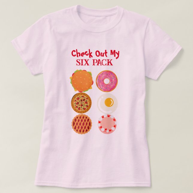 Storleka T-Shirt-kvinnor med sex paket T Shirt (Design framsida)