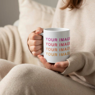 Storlekt blankt bildfoto-Fullt Kaffemugg