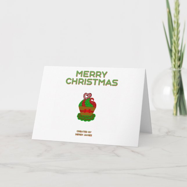 Storlekt gratulationskort för julkakor kort (Framsida)