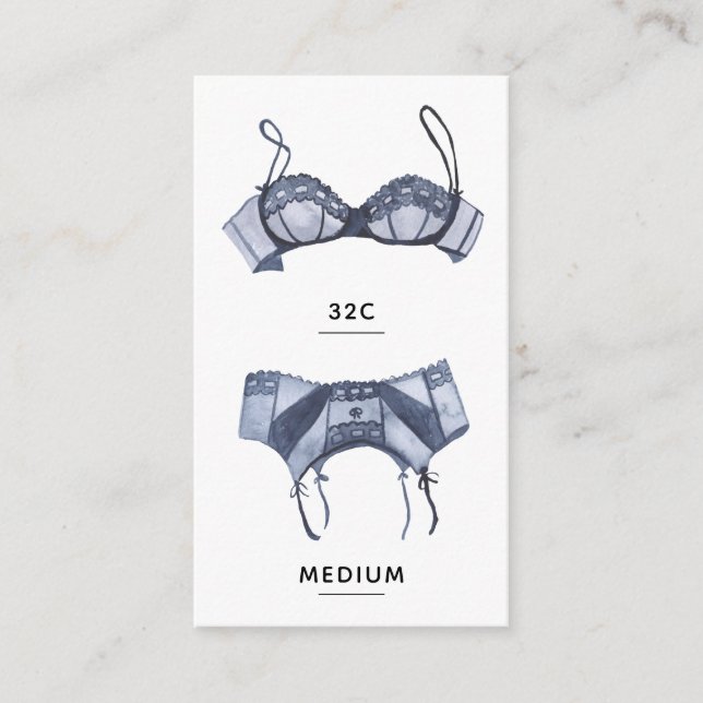 Storlekt infogningskort för möhippa Lingerie Tilläggskort (Framsida)