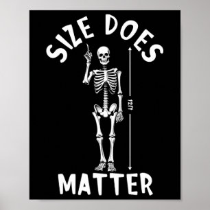 Storlekt problem Halloween 12 Foot Skeleton Funny Poster