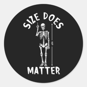 Storlekt problem Halloween 12 Foot Skeleton Funny Runt Klistermärke