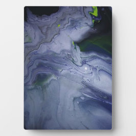 Storm Acrylic Pour Painting Plaque