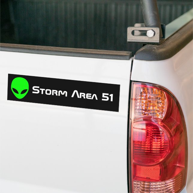 Storm Area 51 Bildekal (På lastbil)