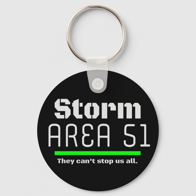 Storm Area 51 De kan inte stoppa oss alla händelse Nyckelring (Framsida)
