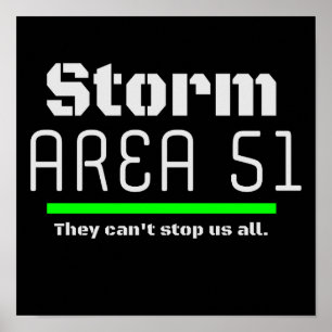 Storm Area 51 De kan inte stoppa oss alla händelse Poster