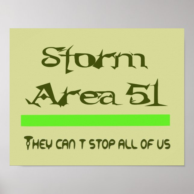 Storm Area 51 Poster (Framsidan)