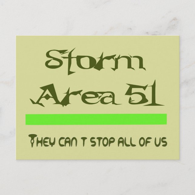 Storm Area 51 Vykort (Framsida)