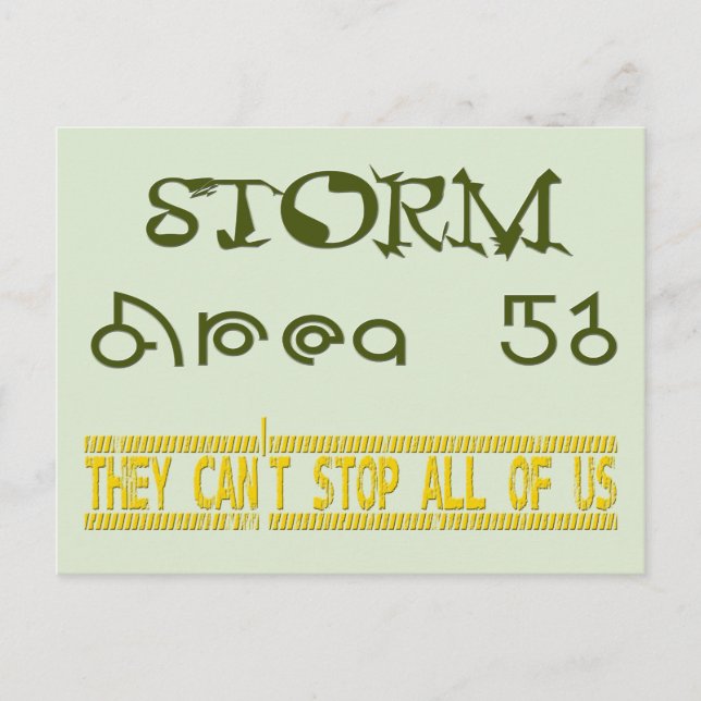 Storm Area 51 Vykort (Framsida)