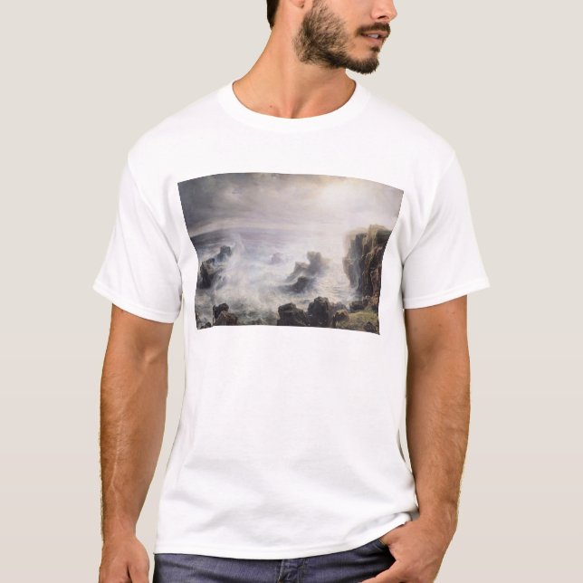 Storm av kusten av bellen-Ile Tee Shirt (Framsida)
