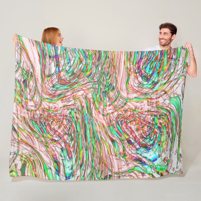 Storm av vrida spår fleecefilt (På plats)