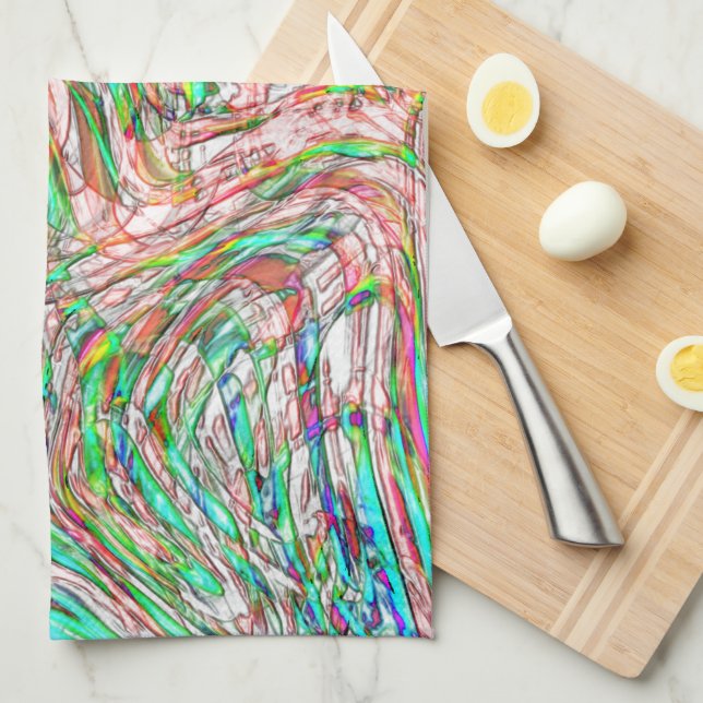 Storm av vrida spår kökshandduk (Vikt i Fjärdedel)