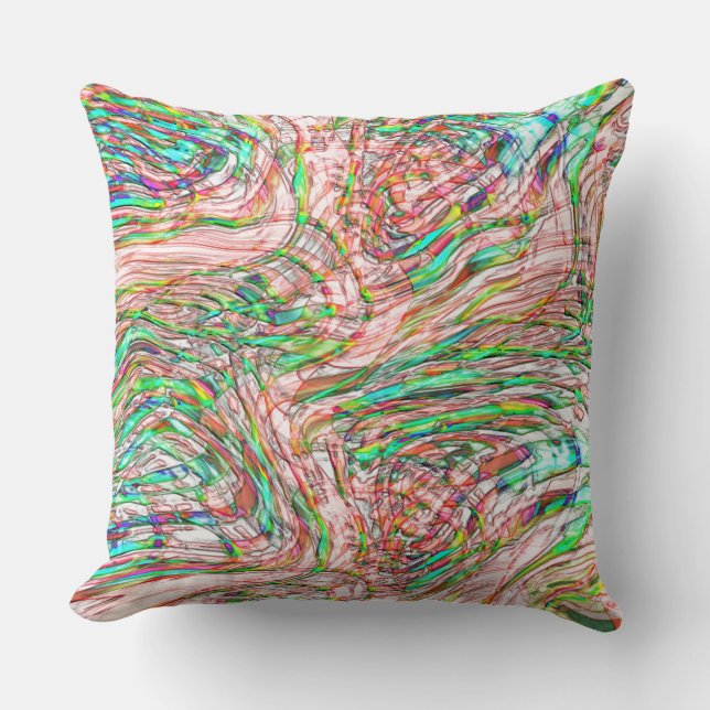 Storm av vrida spår kudde (Framsida)