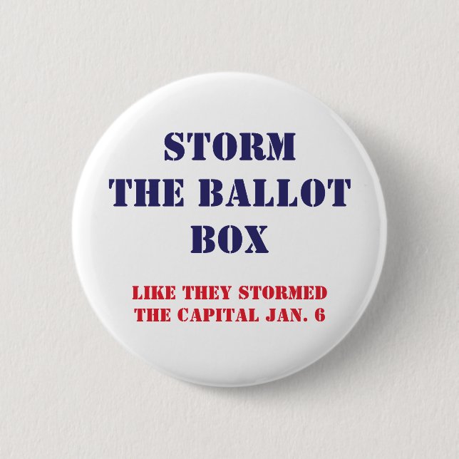 Storm Ballot Box Pin Knapp (Framsida)