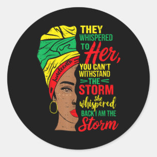 Storm Black Women 1865 Fria Afrika Runt Klistermärke