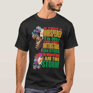 Storm BLM Black African Pride Black History Månad T Shirt