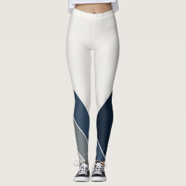 Storm Blue och Grått City Summer Home Leggings