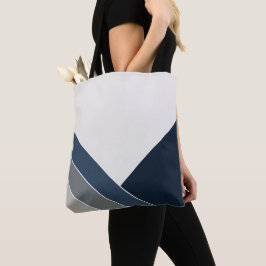 Storm Blue och Grått City Summer Home Tygkasse