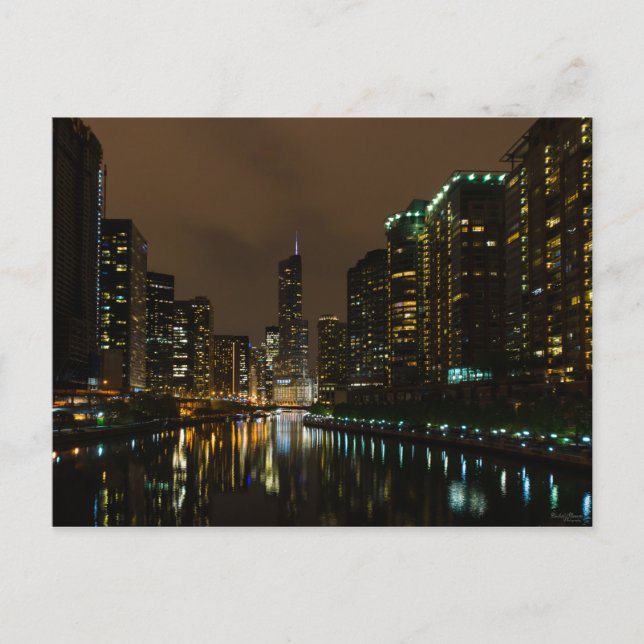 Storm Brewing Over Chicago Vykort (Framsida)