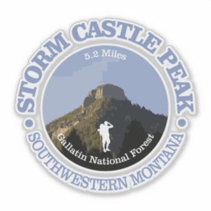 Storm Castle Peak (rd) Klistermärken