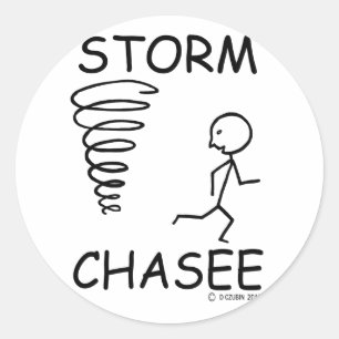 Storm Chasee Runt Klistermärke