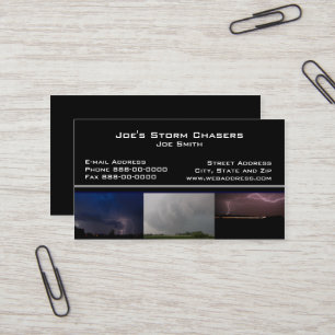 Storm Chaser Affärskort Visitkort