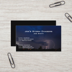 Storm Chaser Affärskort Visitkort