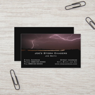 Storm Chaser Affärskort Visitkort