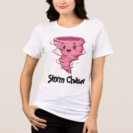 Storm Chaser av Twonado-flickan Damtröja T Shirt