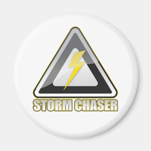 Storm Chaser Blixt Magnet (Framsidan)