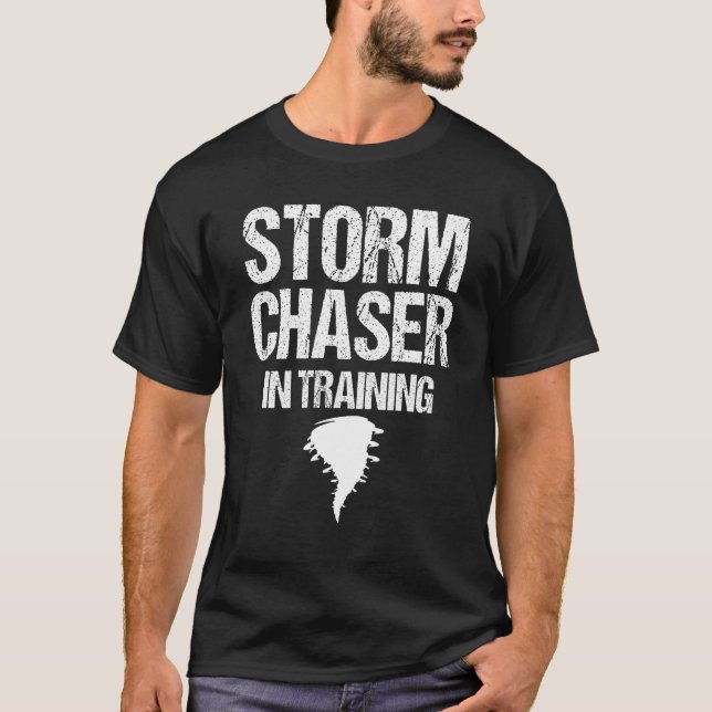 Storm Chaser Chasing Weather Hurricane Tornado Twi T Shirt (Framsida)