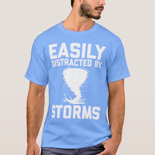 Storm Chaser Fars dag Meteorologist Storms-gåva T Shirt (Framsida)
