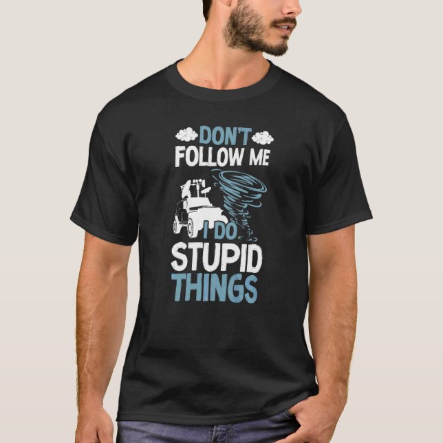 Storm Chaser Hurricane Meteorology Tornado T Shirt (Framsida)