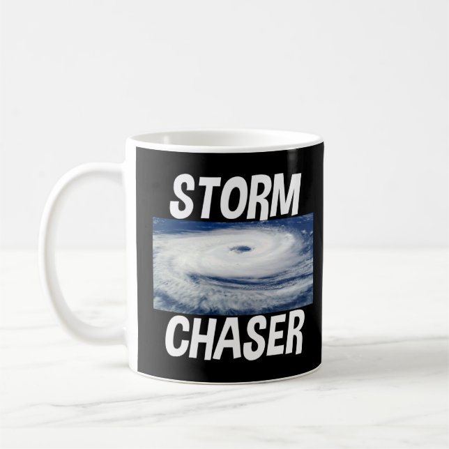 Storm Chaser Hurricane Weather Image Kaffemugg (Vänster)