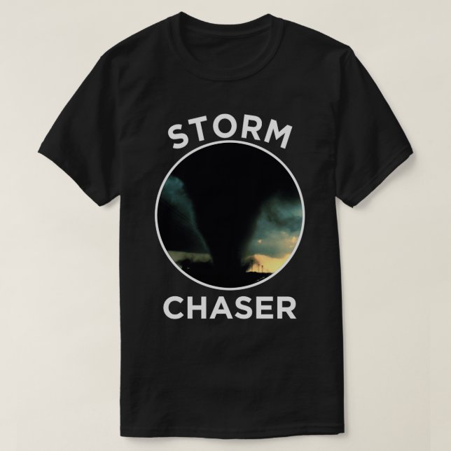 Storm Chaser Meteorologist Hurricane Tornado Storm T Shirt (Design framsida)