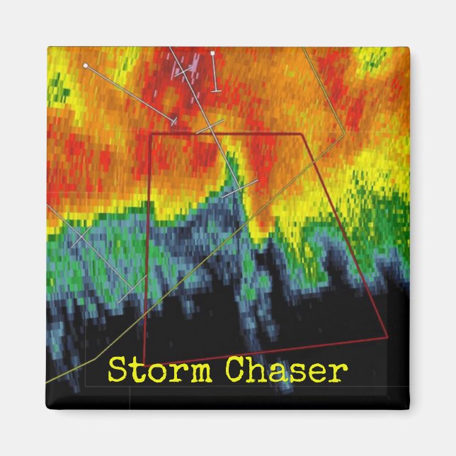 Storm Chaser Radar-bild Magnet (Framsidan)