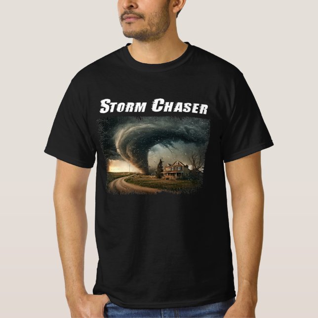 Storm Chaser Tornado Bild Meteorolog Weather T Shirt (Framsida)
