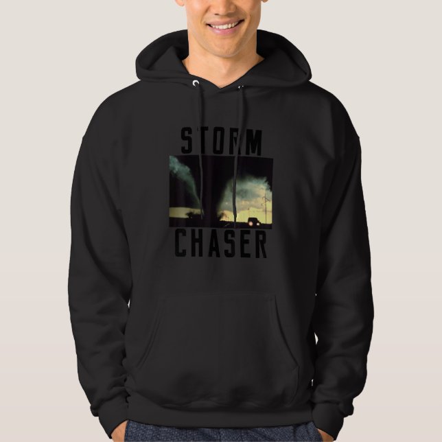 Storm Chaser Tornado Bild Weather Meteorolog Hoodie (Framsida)