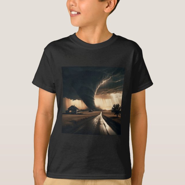 Storm Chaser Tornado Twister Weather Meteorolog T Shirt (Framsida)