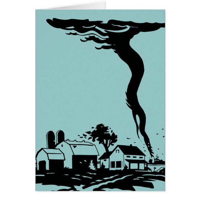 Storm Chaser Tornado Twister Weather Meteorology Hälsningskort (Framsidan)