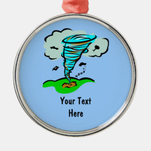 Storm Chaser Tornado Twister Weather Meteorology Julgransprydnad Metall