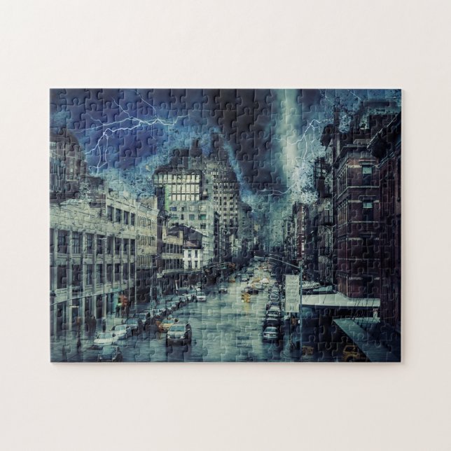 Storm City Destruction Pussel (Horisontell)
