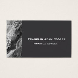 Storm Cloud Grått abstrakt Granite stone sten Visitkort