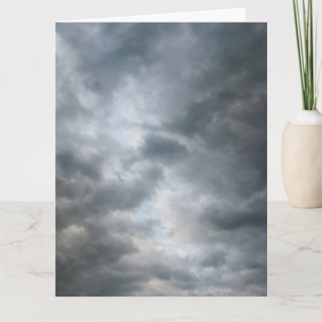 Storm Clouds Breaking Big Greeting Card Kort (Framsida)