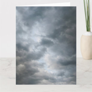 Storm Clouds Breaking Big Greeting Card Kort