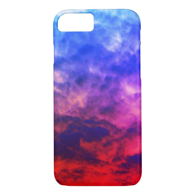 Storm Clouds Bubbling Blue Case-Mate iPhone Skal (Baksida)