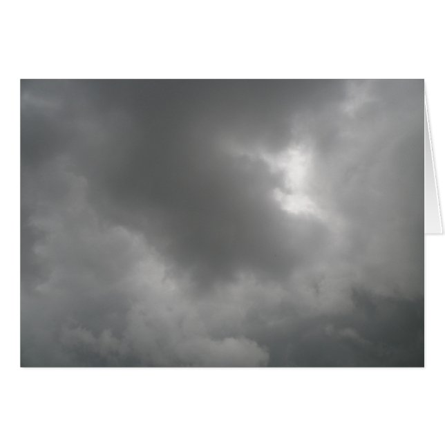 Storm Clouds Greeting Card Hälsningskort (Framsidan Horizontal)